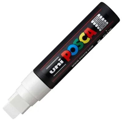 Posca Marcador  Pc-17K No Permanente Punta Biselada 15Mm Blanco