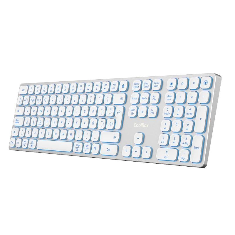 Coolbox Teclado Inal.retroil. Moonlight B431 Blanc