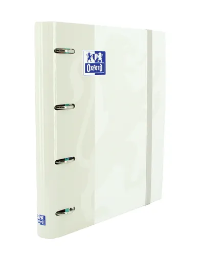 Oxford Carpeta Anillas 4 X 35mm Classic European Binder Con Recambio 100H A4+ 5X5 Tapa Extradura Blanca