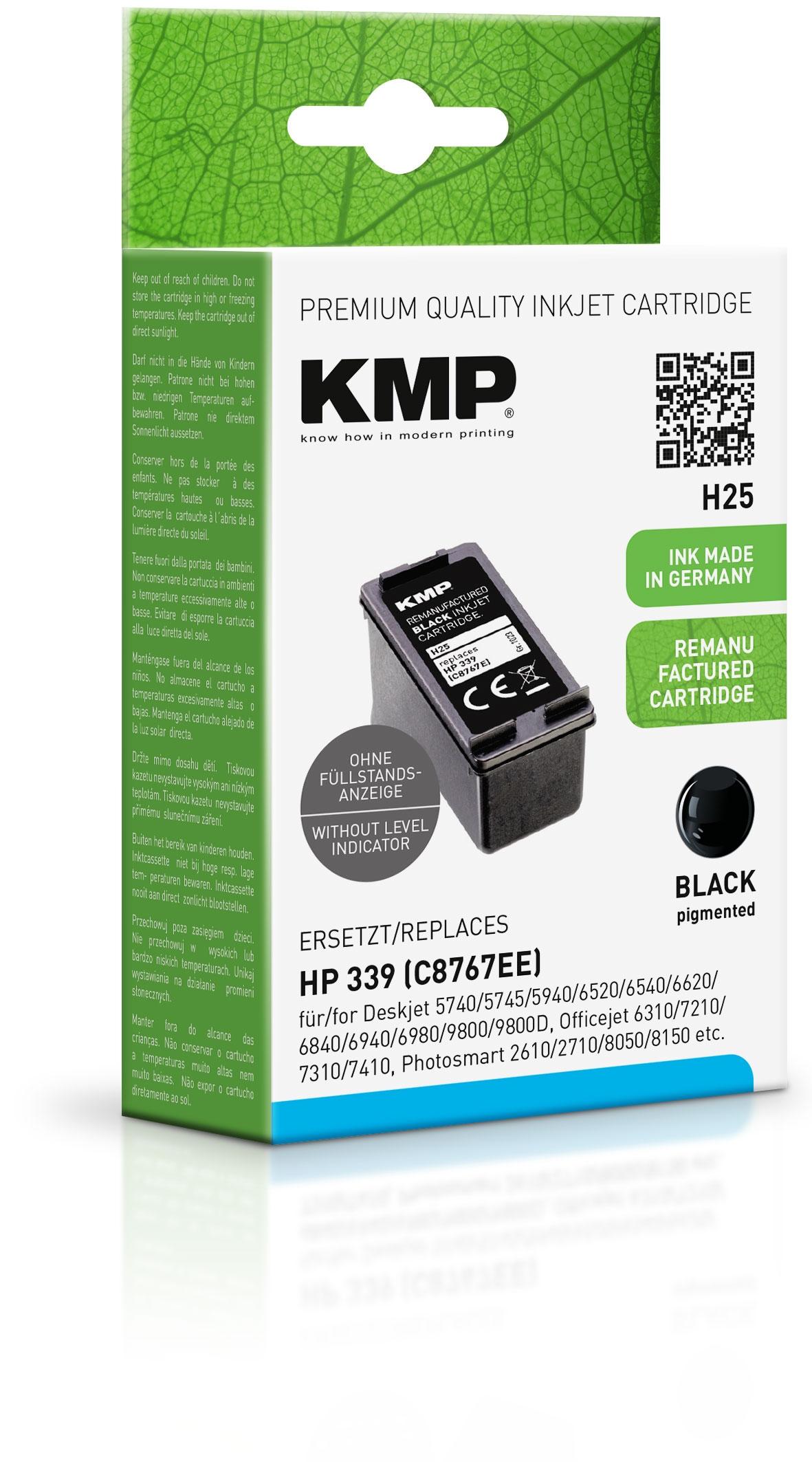 Tinta Kmp Negro Deskjet 5740 5940 6540 6620 6840  6940 6980 9800 Photosmart 8050 8150 8450 8750 - Nº 339