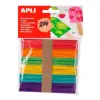 Apli Palos De Polo De Madera 114X10mm Colores Surtidos Bolsa 50 Unidades