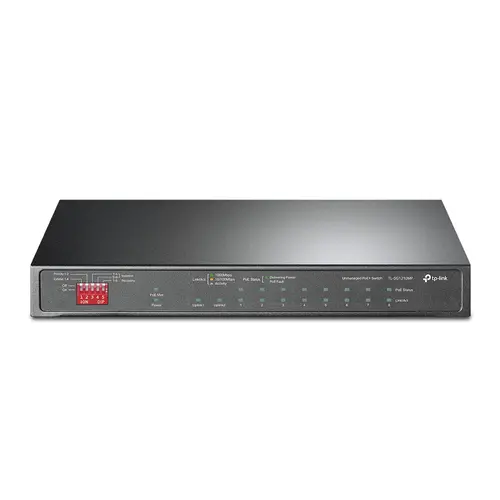 TP-LINK SG1210MP Switch Semigestionable 9 Puertos Giga PoE/PoE+ 123W 1U Rack 19