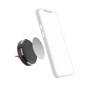 Hama Soporte de Coche Magnético para Smartphone - Pinza para Rejilla - Negro