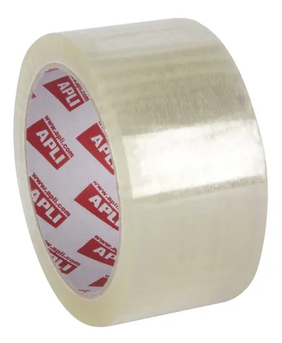 Apli Precinto Premium Sin Ruido PVC Solvente 32 Micras 48mm x 66m Transparente