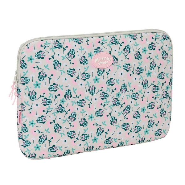 Safta Minnie Mouse Minty Funda Para Portatil Hasta 15.6" - Interior Acolchado - 3.80L - Proteccion Contra Golpes - 395X35X275Mm - Color Rosa Pastel