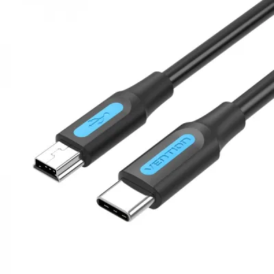 Vention Cable USB-C Macho a MiniUSB Macho 2m Color Negro