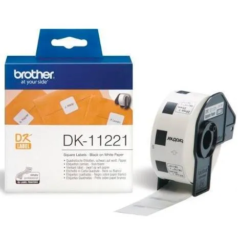 Brother Etiquetas Precortadas Cuadradas Papel Térmico 23X23Mm (1.000 Etiquetas)