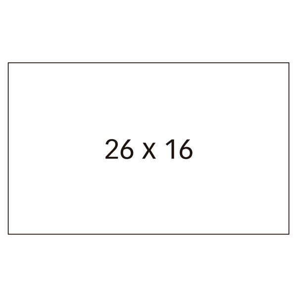 Apli Etiquetas Blancas Para Maquinas Etiquetadoras De Precios De 2 Lineas - Tamaño 26 X 16Mm - Adhesivo Removible - Pack Con 6 Rollos - Compatibles Con Modelos 101419 Y 102365