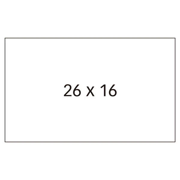 Apli Etiquetas Blancas Para Maquinas Etiquetadoras De Precios De 2 Lineas - Tamaño 26 X 16Mm - Adhesivo Removible - Pack Con 6 Rollos - Compatibles Con Modelos 101419 Y 102365