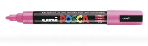 Posca Pc-5M Marcador No Permanente Rosa - Punta Forma De Bala