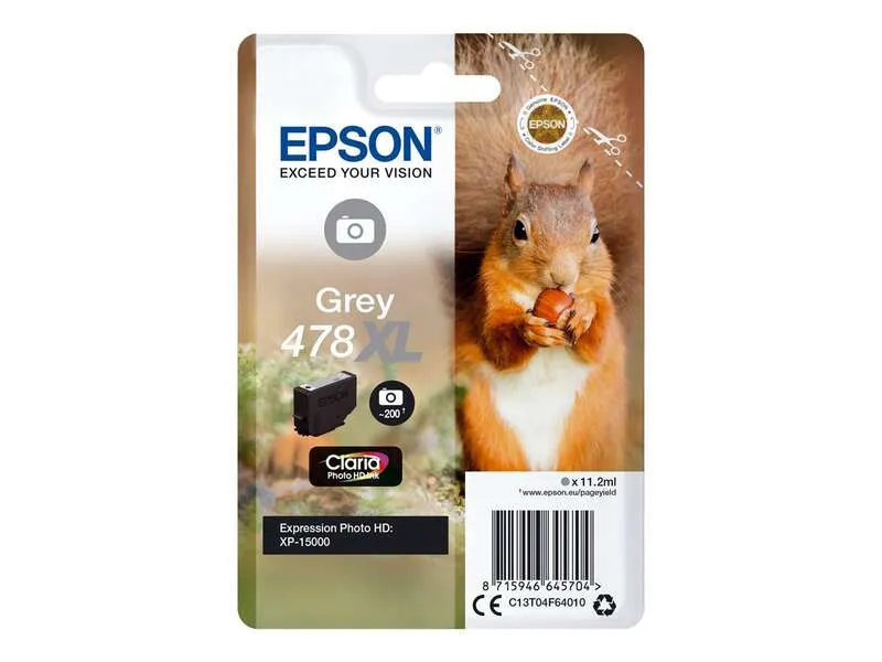 Epson 478Xl Gris Cartucho De Tinta Original - C13T04F64010