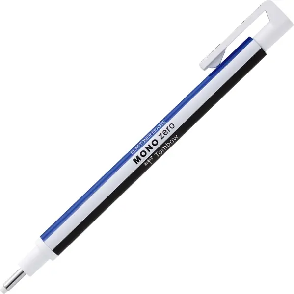 Tombow Mono Zero Portagomas 2.3mm Punta Redonda - Mecanismo de Giro - Libre de PVC y Látex