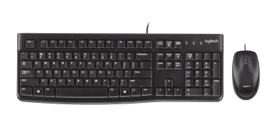 Logitech MK120 Teclado y Mouse Francés con Cable USB - P/N 920-002539