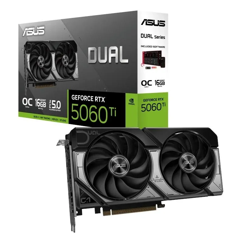 Asus Vga Nvdia Dual Rtx 5060 Ti 016G Ddr7