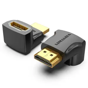 Vention Adaptador HDMI Macho a Hembra 270º 4K Negro