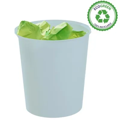 Archivo 2000 Papelera EcoGreen 18L Reciclado Azul Pastel 240x310mm