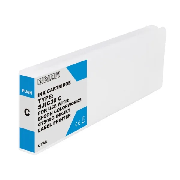 Epson Sjic30P Cyan Cartucho De Tinta Pigmentada Generico - Reemplaza C33S020640/Sjic30P(C)