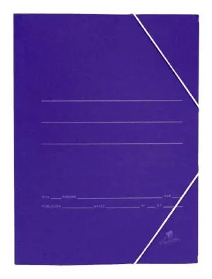 Mariola Carpeta Cartón Básica 500gr Gomas Bolsa Folio 34x25cm Cartón Mate Azul - 20 Unidades