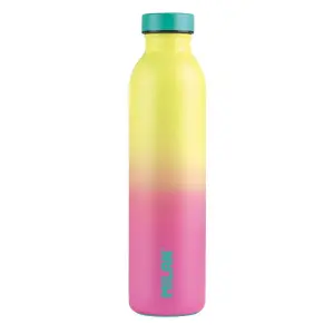 Milan Botella Isotérmica 0.59L Doble Pared Acero Inoxidable Rosa/Amarillo