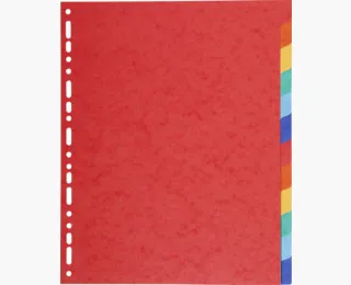 Exacompta Separadores 12 Posiciones A4 Maxi Cartulina 220Gr