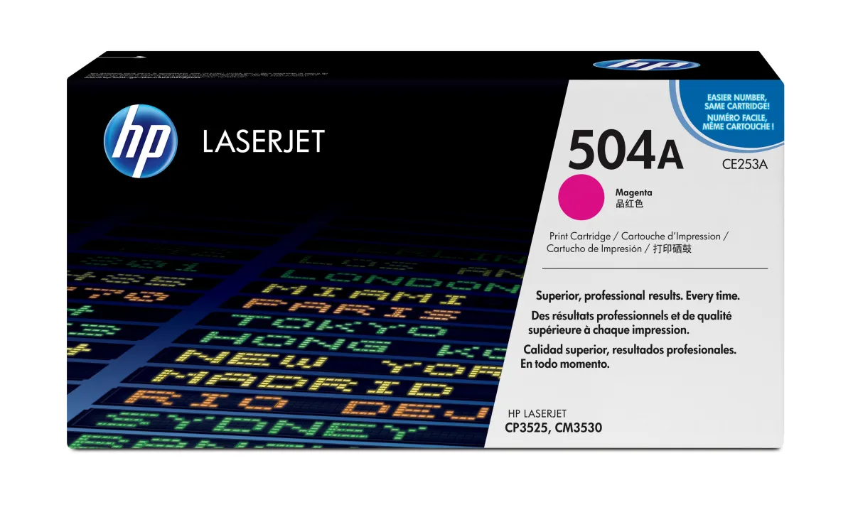 Hp Laserjet Toner Magenta Cp 3525 - 504 A