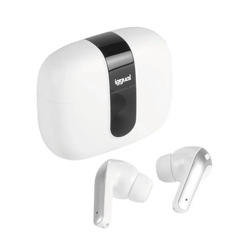 Iggual Auriculares Inalámbricos Tws Bluetooth Blan
