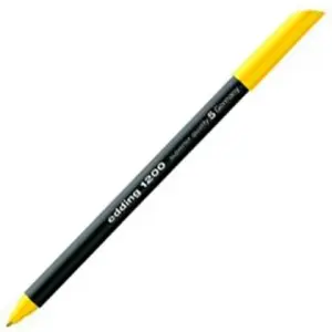 Edding 1200 Rotulador Punta Redonda 1mm Tinta Base Agua Color Amarillo