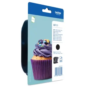 Brother Cartucho LC123BK Negro Blister para Impresoras