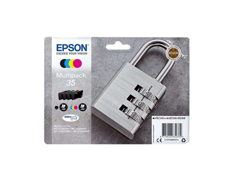 Epson T3586 (35) Pack De 4 Cartuchos De Tinta Originales - C13T35864010