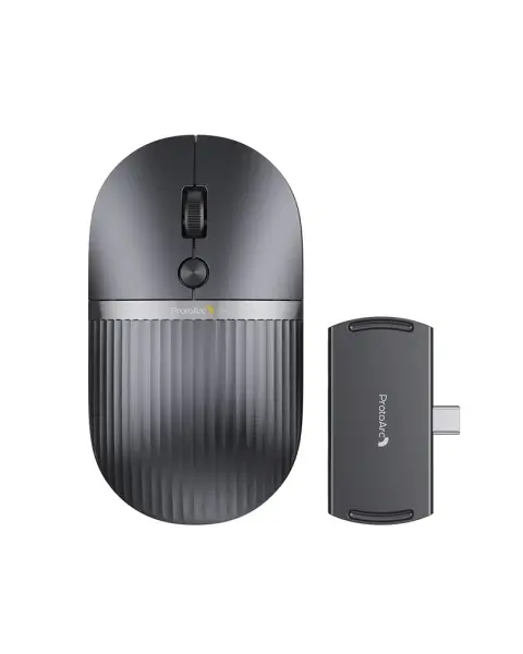 ProtoArc Hubmouse Ratón Inalámbrico Bluetooth 2400dpi con Hub USB-C y HDMI