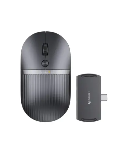ProtoArc Hubmouse Ratón Inalámbrico Bluetooth 2400dpi con Hub USB-C y HDMI