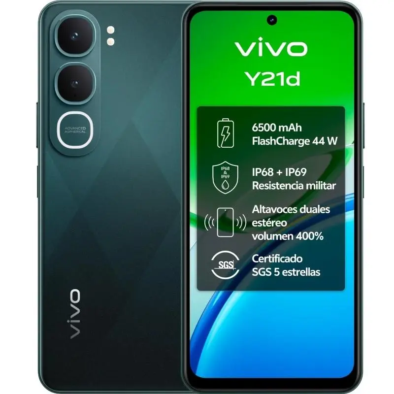 VIVO Y21d 5G 6.68" 6GB RAM 256GB Jade Green IP69