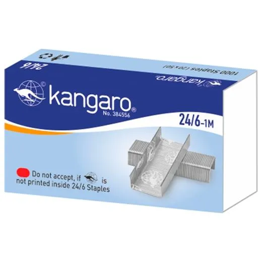 Kangaro Grapas 24/6 Caja 1000U