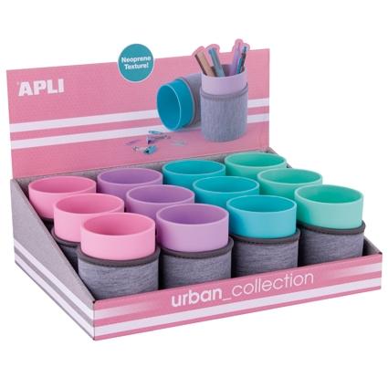 Apli Cubilete De Neopreno Urban Collection Expositor De 12 C/Surtidos