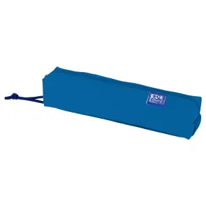 Oxford Estuche Cuadrado Compacto Live and Go - Goma Elástica para Cuadernos - 22x4x4cm - Azul Marino