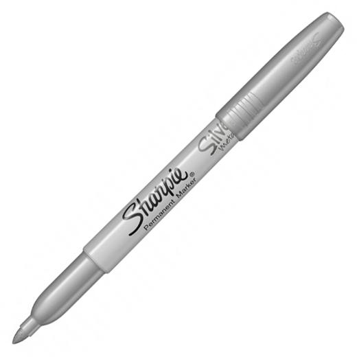 Sharpie Marcador Permanente Metallic Punta Fina Plata