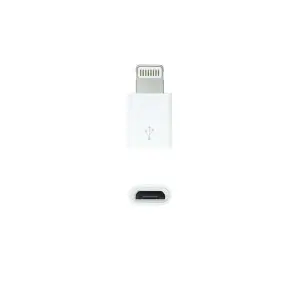 Nanocable Adaptador Lightning a Micro USB Blanco