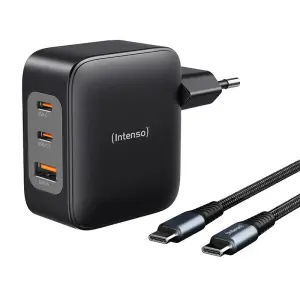 Intenso Kit Cargador GaN W100ACC con Cable USB-C