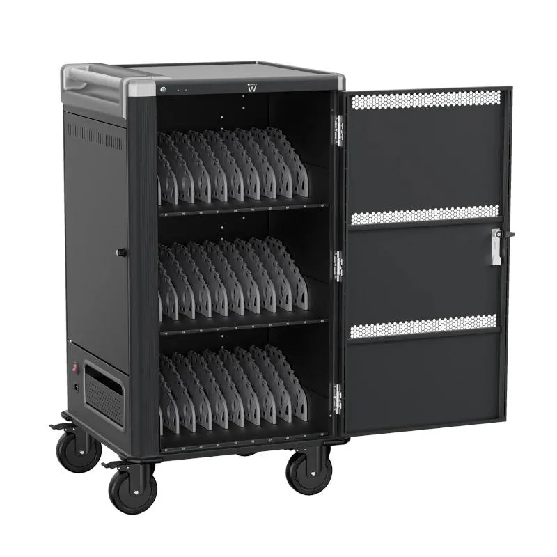 Ewent EW1700 Armario de Carga Inteligente para 30 Dispositivos - Negro
