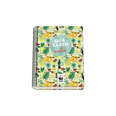 Dohe Cuaderno Espiral A5 100 Hojas Cuadricula 5mm Tapa Dura Color Brillo