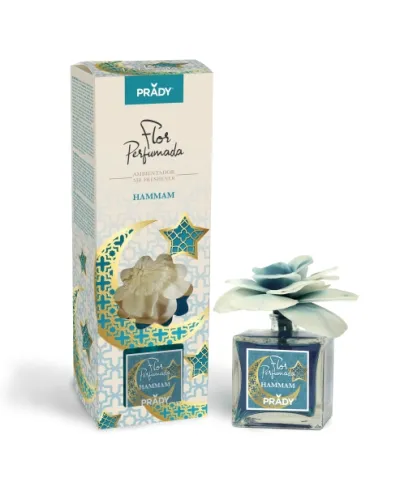 Prady Ambientador Flor Perfumada Hamman 90ml Frasco de Cristal
