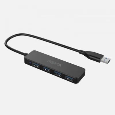 Approx Hub USB 3.0 de 4 Puertos APPC49 - Conectividad Eficiente