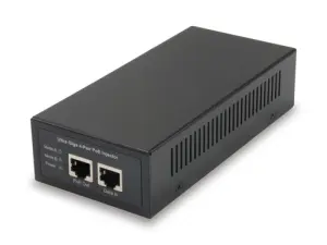 POE INJECTOR ADAPTER GIGABIT LEVEL ONE 60W PASA DATOS Y ALIMENTACION POR EL MISMO CABLE 