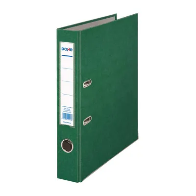 Dohe Archivador de Palanca Folio 45mm con Ollao y Tarjetero, Color Verde