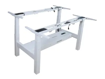 Equip Mesa Eléctrica Ergonómica Doble Cara a Cara Altura Regulable 645mm-1290mm Control Táctil Estructura Gris