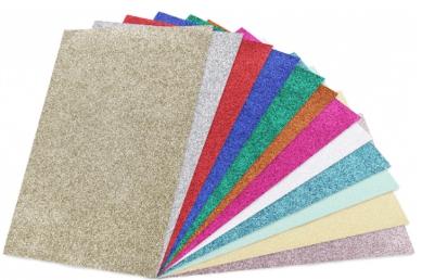 Sadipal Cartulina Purpurina 50X65Cm Monocolor 330Gr Blister De 5H Azul