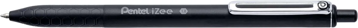 Pentel iZee Bolígrafo Retráctil 0.7mm Punta Negra Clip de Metal