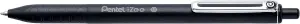 Pentel iZee Bolígrafo Retráctil 0.7mm Punta Negra Clip de Metal