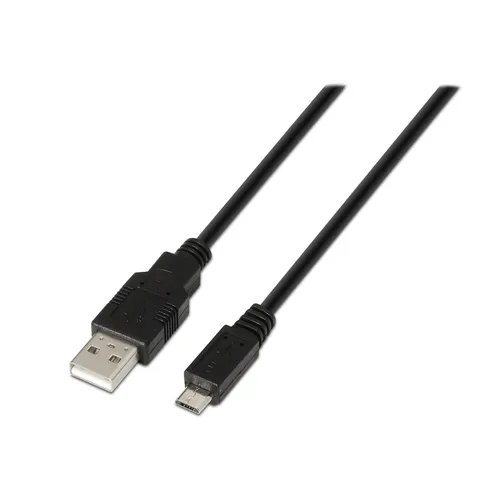 Aisens Cable USB 2.0 Tipo A Macho a Micro B Macho 1.8m Negro