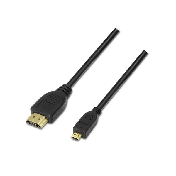 Aisens Cable Micro Hdmi Alta Velocidad / Hec - A Macho-D/Macho - 1.8M - Compatibilidad 3D Y Ethernet - Color Negro